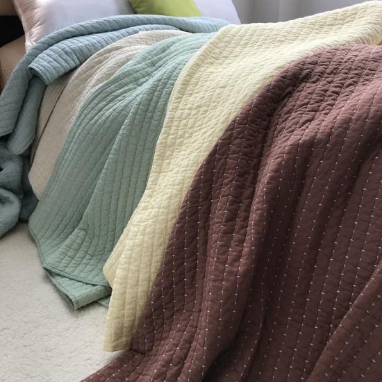 Collectie beddengoed van massief katoen Kruissteek lichtgewicht sprei