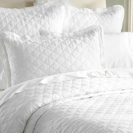 Ultrazachte effen quiltset met diamantquilten