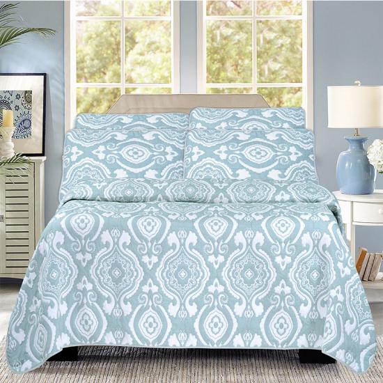 cxmicrotex jacquard geweven sprei dekbed 3-delige set