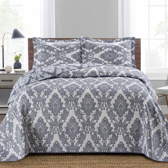 cxmicrotex damast jacquard spreien gewatteerde beddengoed set