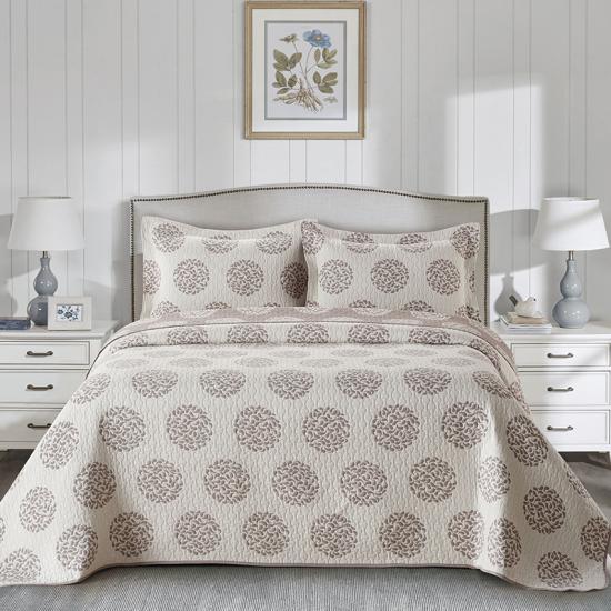 cxmicrotex Full Queen grijs jacquard beddengoed set