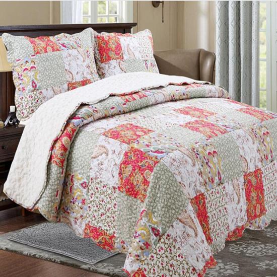 Gewatteerde sprei met print Terug naar Sherp Reverse Cold Weather Beddengoedcollectie