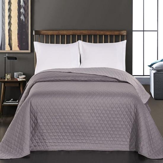 King Size Pinsonic Sprei Omkeerbare Solid Coverlet