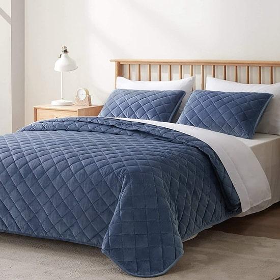 cxmicrotex winterbeddengoedcollectie Unieke geometrische gewatteerde fluwelen dekbedset