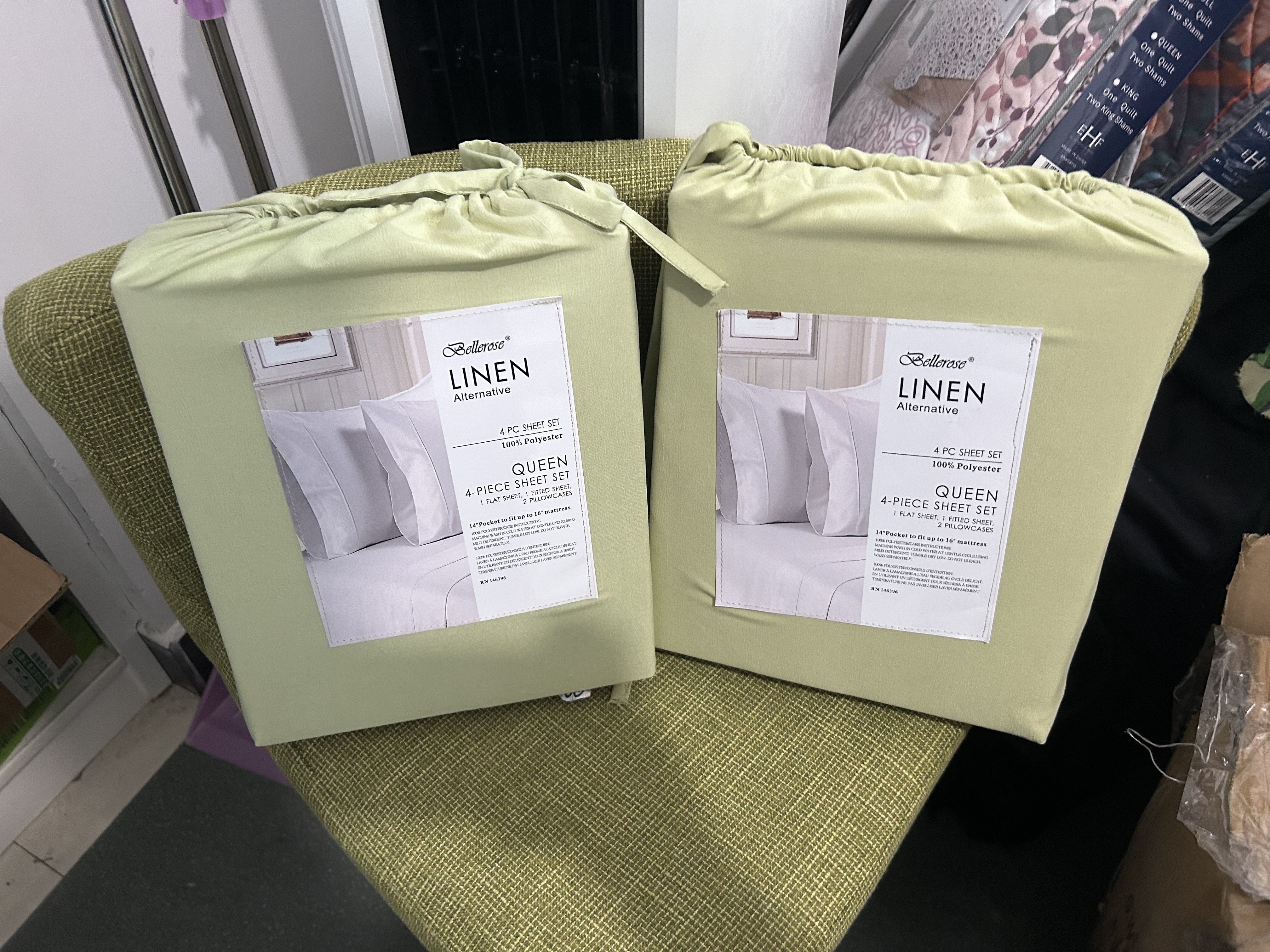 Linnen lakenset offerte - nieuwe items